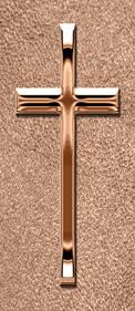 Bronze Single Cross Shimmer Bronze